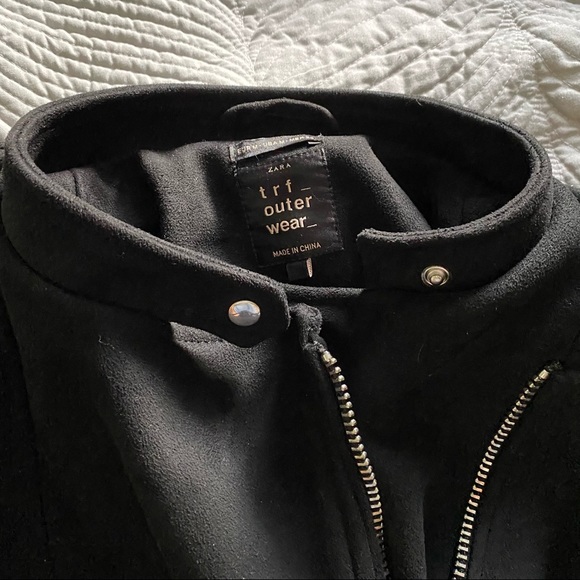Suede black jacket Zara - Picture 3 of 3
